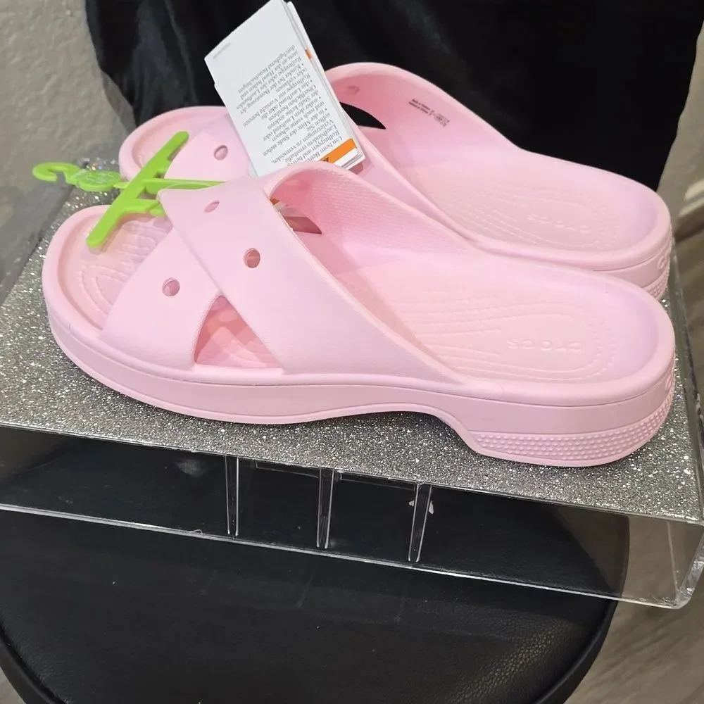 Crocs‎ Classic Cross Strap Slip-On Slide Sandals